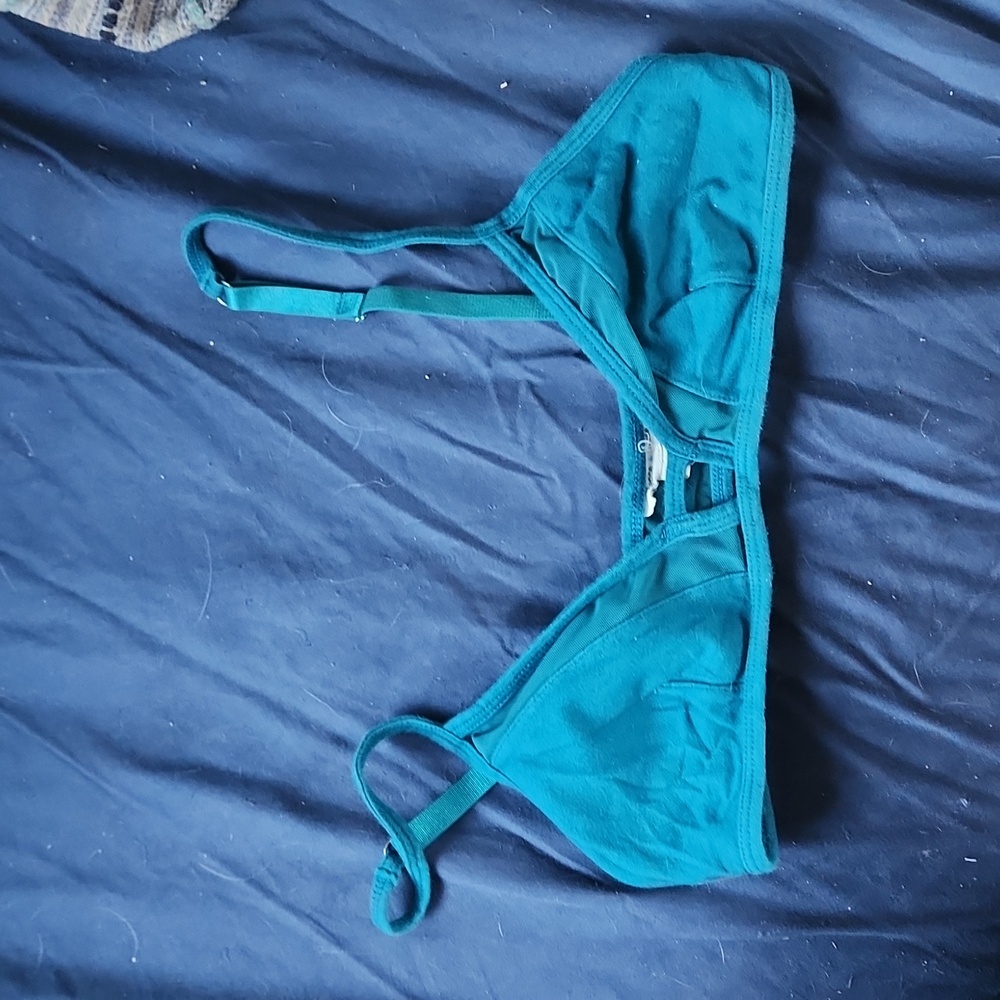 Silence and noise blue bralet, S